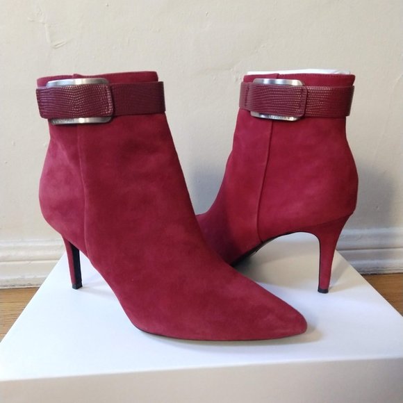 Calvin Klein Georgene Suede Booties Size 8.5 US - Picture 2 of 8